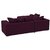 Earthwood -  Warner  L Shape  Sofa Set with Lounger in purple