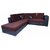 Earthwood -   Rome  L Shape  Sofa Set with Lounger in Brown