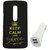 YGS Printed Matte Back Cover Case For Motorola Moto G3 -Black With White Dual Port Car Charger