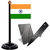 Portable Knife with Indian Table Flag