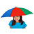 Kids Hat Umbrella - Rainbow Design