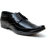 Oora Shining Black With Fine Lining Design Lace Up Formal Shoes For Men