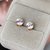 Charming high quality Zircon - Gold finish stud Earrings