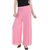 @rk New Fashion Causal ,Summer,Party wear ,daily use  Baby Pink Color Summer Palazzo Pants ,Plazzo Trousers for ladies