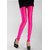 Neon Candy Leggings Sexy Skin Fit Slacks Dark Pink Hot Footless Tight Fits Women