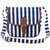 Kleio Women, Girls Blue, White Canvas Sling BagBnB311LY