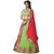 Manvaa Womens Green Colour Net Lehenga Choli