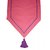 Lushomes Pink Table Runner with Purple contrasting cord piping