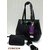 Edmoda Handbag with Sling and Pouch - Black