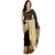 Banarasi Silk Works Party Wear Designer Black Colour Saree For Womens