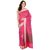 Banarasi Silk Works Party Wear Designer Rani Colour Saree For Womens