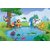 Walls and Murals Animals Fishing in Pond Kids Peel and Stick Wallpaper in Different Sizes (48 x 72)
