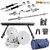 LiveStrong 40 kg chrome steel plates  home gym combo 6 with Blue Gym Bag