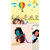 Set of 2 - WallTola Wall Stickers  Parachute Monkeys and Naughty Krishna   Wall Stickers