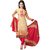 Vaamsi Beige Polycotton Printed Salwar Suit Material (Unstitched)