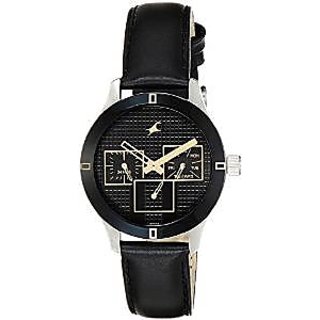 Fastrack Monochrome Analog Black Dial Womens Watch Ne6078sl11