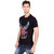 Rivet Jeans Black 100 Cotton Printed T-Shirt For Men