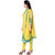 Fabliva Yellow  Sky Embroidered Georgette Straight Suit (Unstitched)