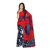 Vaamsi Red Georgette Printed Saree With Blouse