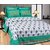 Akash Ganga Green Cotton Double Bedsheet with 2 Pillow Covers (Cotton02)