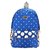 BagsRus Polka Dots Navy Blue Polyester Womens Backpack