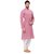 RG Designers Handloom Pink Kurta pyjama set