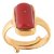 6.25 RATTI RED CORAL STONE RING BUY ONLINE