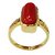 Ceylon Sapphire 8.25 Ratti Red Coral (Moonga) Gemstone Ring