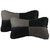 Designer Seat Neck Cushion Pillow for Car (Black and Grey)