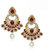 Meenaz Traditional Earrings Fancy Party Wear Kundan Moti Daimond Earrings For Women - T291
