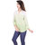 Oviya Rayon Staple Straight SolidOmbre D-Green Ombre Top
