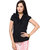 Oviya Black Herringbone Top