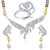 Meenaz Mangalsutra Jewellery Set bo Gold Plated For Women  - Com13312