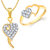 Meenaz Pendant Set bo Gold Plated CZ With American Diamond For Girls  Women  - Com17010