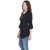 Oviya Poly Crepe Straight Solid B-Black Tunic