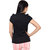Oviya Black Herringbone Top