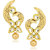 Meenaz Kundan Pearl Jhumka Earrings For Women Girls in Traditional Ethnic Gold Plated Earings  J117