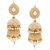 Meenaz Kundan Pearl Jhumka Earrings For Women Girls in Traditional Ethnic Gold Plated Earings  J142
