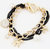 Shining Diva Non Plated Black Charm Bracelets For Women-CFJ7068b