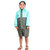 Allwin Unisex (Kids)Polyester Raincoat ,P-1139-GREEN-30