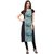 Janasya Green Printed Crepe Stitched Kurti