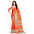 Sanwara Orange Chiffon Embroidered Saree With Blouse