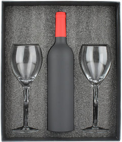 Plush Plaza Multicolour Resin and Glass Veneto Wine Set With Twist Wine Glasses (8 Piece)