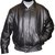 Men's Black Leather Regular Fit Biker Jacket JG232