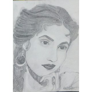 Drawing Sketch Madhubala  YouTube
