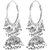 SheelaS Silver Coloured, 925 Hallmark/Sterling Silver Jhumka For Women Code No466