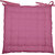 Lushomes Magenta Comfy Cotton Chair Cushion with 36 knots and 4 tie backs