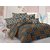 Valtellina Cotton Checkered Grey  Double Bedsheet with 2 Contrast Pillow Covers(TC-129)