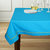 Lushomes 6 Seater Blue Table Cloth with Green contrasting cord piping (Size 60x90)
