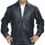 Men's Black Leather Casual Jacket - JG314